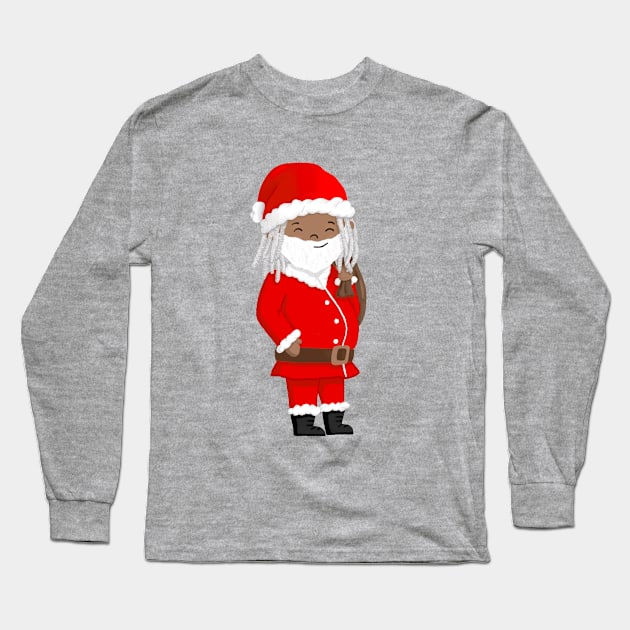 Santa „Jay“ Full Body Long Sleeve T-Shirt by TinatiDesign